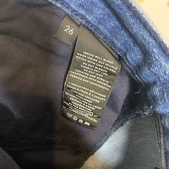 J brand ruby acid wash high rise crop jeans 26 - Picture 7 of 8